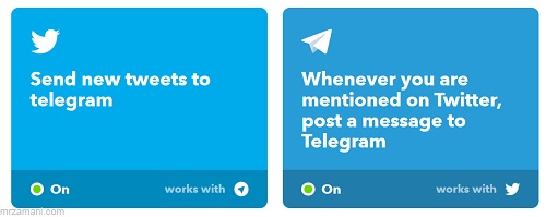 استفاده از ابزار ifttt برای چک کردن توییتر در تلگرام